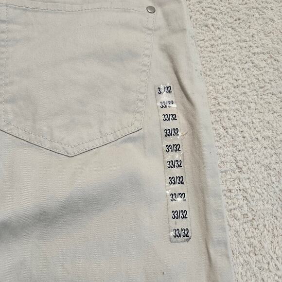 NEW H & M Men's Beige Button-fly Jeans Size 33x32 Streetwear - Picture 9 of 11